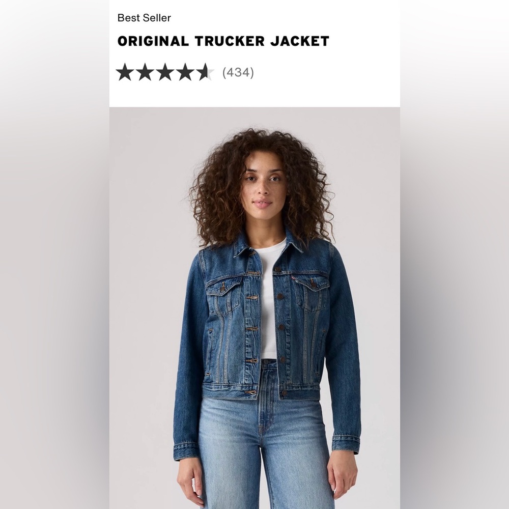 Levi’s Original Denim Trucker Jacket NWOT - Women’s XL
